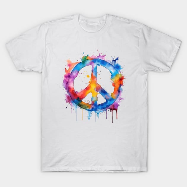 Peace T-Shirt by RosaliArt